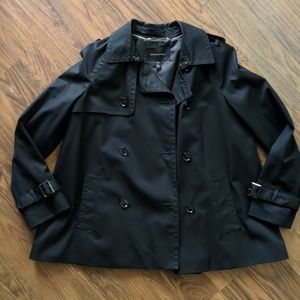Banana Republic black swing trench coat